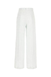 Pantalone in misto lino ricamato -  | Wise