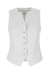 Embroidered polyester blend vest -  | Wise