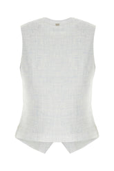 Embroidered polyester blend vest -  | Wise