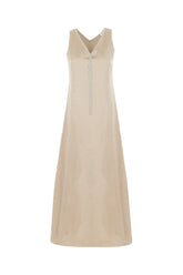 Cappuccino viscose blend dress -  | Wise