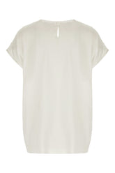 Top in seta stretch grigio chiaro -  | Wise