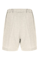Sand cotton blend shorts -  | Wise