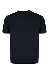Midnight blue silk t-shirt -  | Wise