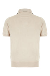 Cappuccino silk polo shirt -  | Wise