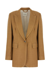 Camel viscose blazer -  | Wise