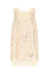 Peach polyester mini dress -  | Wise