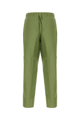 Pantalone in misto viscosa verde -  | Wise