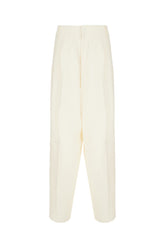 Cream viscose blend pants -  | Wise