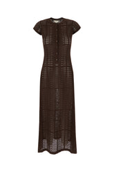 Chocolate cotton dress -  | Wise