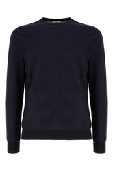 Midnight blue cotton sweatshirt -  | Wise