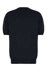 Maglione in cotone blu notte -  | Wise