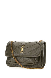 Borsa a spalla Niki mini in pelle fango -  | Wise