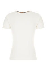 White stretch cotton t-shirt -  | Wise