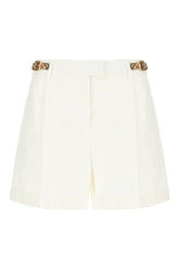 Ivory cotton shorts -  | Wise
