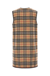 Embroidered cashmere sleeveless jacket -  | Wise