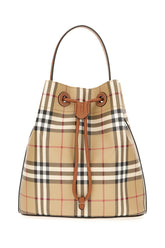 Printed canvas Check bucket bag -  | Wise