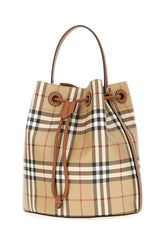 Printed canvas Check bucket bag -  | Wise