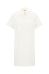 Abito in misto cotone bianco -  | Wise