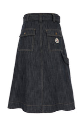Denim midi-skirt -  | Wise
