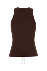 Chocolate viscose blend top -  | Wise