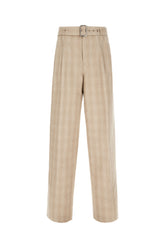 Pantalone in misto cotone ricamato -  | Wise