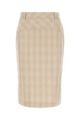 Embroidered cotton blend skirt -  | Wise