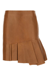 Brown leather skirt -  | Wise