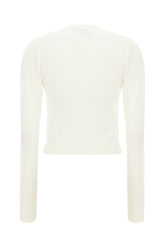 Cardigan in misto viscosa bianca -  | Wise