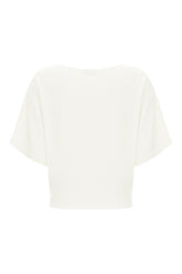 Top in misto viscosa bianca -  | Wise