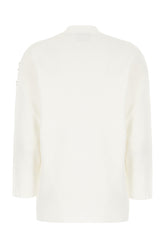 Ivory viscose blend blazer -  | Wise