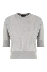 Grey silk blend sweater -  | Wise