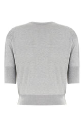 Grey silk blend sweater -  | Wise