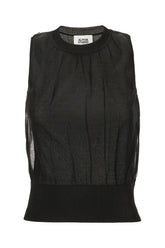 Top in misto cotone nero -  | Wise