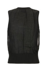 Top in misto cotone nero -  | Wise