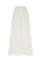 White stretch cotton skirt -  | Wise
