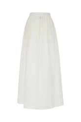 White stretch cotton skirt -  | Wise