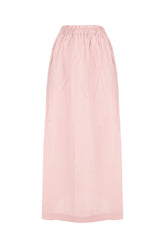 Pink stretch cotton skirt -  | Wise