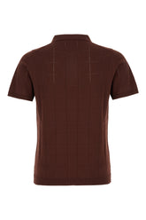 Brown cotton polo shirt -  | Wise