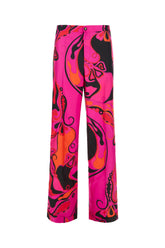 Pantalone in seta stampata -  | Wise