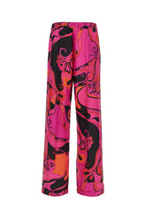 Pantalone in seta stampata -  | Wise