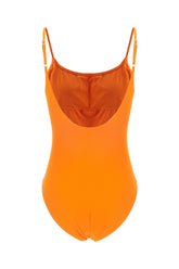 Orange stretch nylon swimsuit -  | Wise