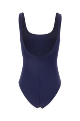 Navy blue stretch nylon swimsuit -  | Wise