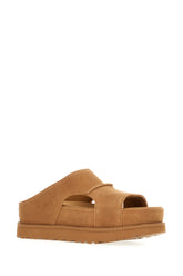 Biscuit suede Goldenstar slippers -  | Wise