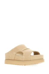 Sand suede Goldenstar slippers -  | Wise