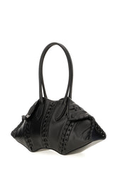 Borsa a spalla Manta in pelle nera -  | Wise