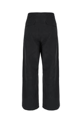 Black cotton cargo pants -  | Wise