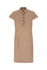 Embroidered polyester blend dress -  | Wise