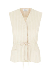 Embroidered polyester blend vest -  | Wise