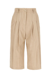 Embroidered stretch polyester blend bermuda shorts -  | Wise