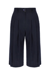 Embroidered stretch polyester blend bermuda shorts -  | Wise